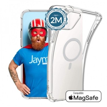 Coque iPhone 14 Pro Compatible MagSafe Hybride Transparente