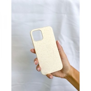 Coque Biodegradable Blanc creme pour iPhone XR