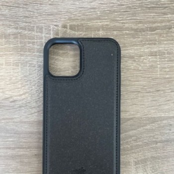 Coque en cuir recycle Noir iPhone 12 Pro