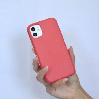 Coque Biodegradable Rouge pour iPhone 12 Mini