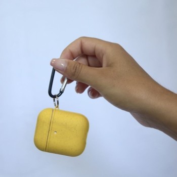 Coque Biodegradable Jaune pour AirPods 1 & 2