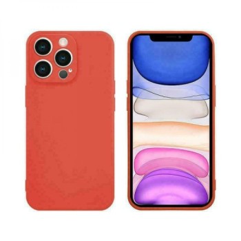 Coque silicone rouge pour iPhone 15