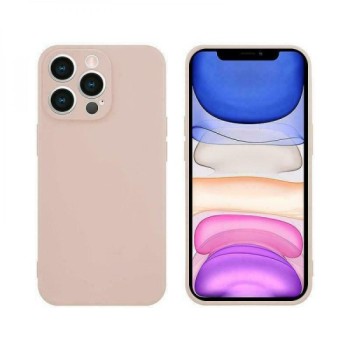 Coque silicone rose pour iPhone 15