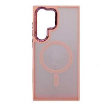 Coque iPhone 15 Compatible MagSafe rose