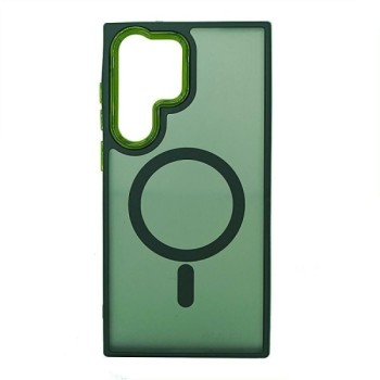 Coque iPhone 15 Compatible MagSafe vert