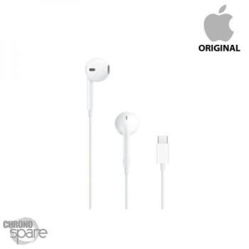 ecouteurs Apple EarPods originaux - intra-auriculaire - Prise USB - C