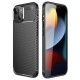 Coque aspect carbone noire iPhone 16 pro