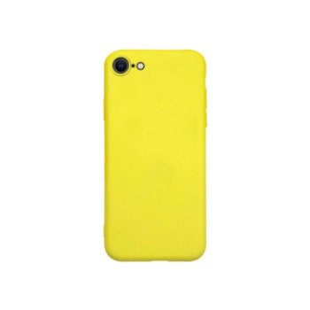 Coque Silicone toucher Rubber Jaune pour iPhone 11