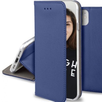 ETUI FOLIO STAND MAGNETIQUE BLEU COMPATIBLE SAMSUNG GALAXY S23 FE - JAYM®