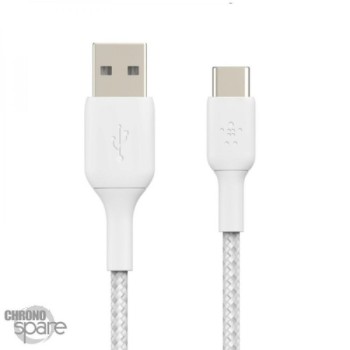 Cable Blanc Usb A vers usb C 