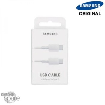 Cable Samsung 1m USB-C / USB-C 60W Fast Charge - Blanc (Officiel)