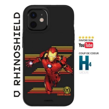 COQUE SOLIDSUIT POUR APPLE IPHONE 12 / 12 PRO - NOIR - MARVEL - IRON MAN